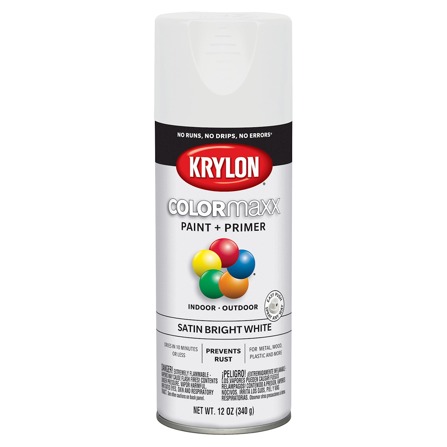 12OZ COLORMAXX SATIN BRIGHT WHIT