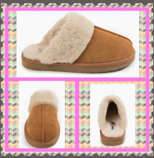 Ladies Minnetonka Chesney  Cinnamon Slippers