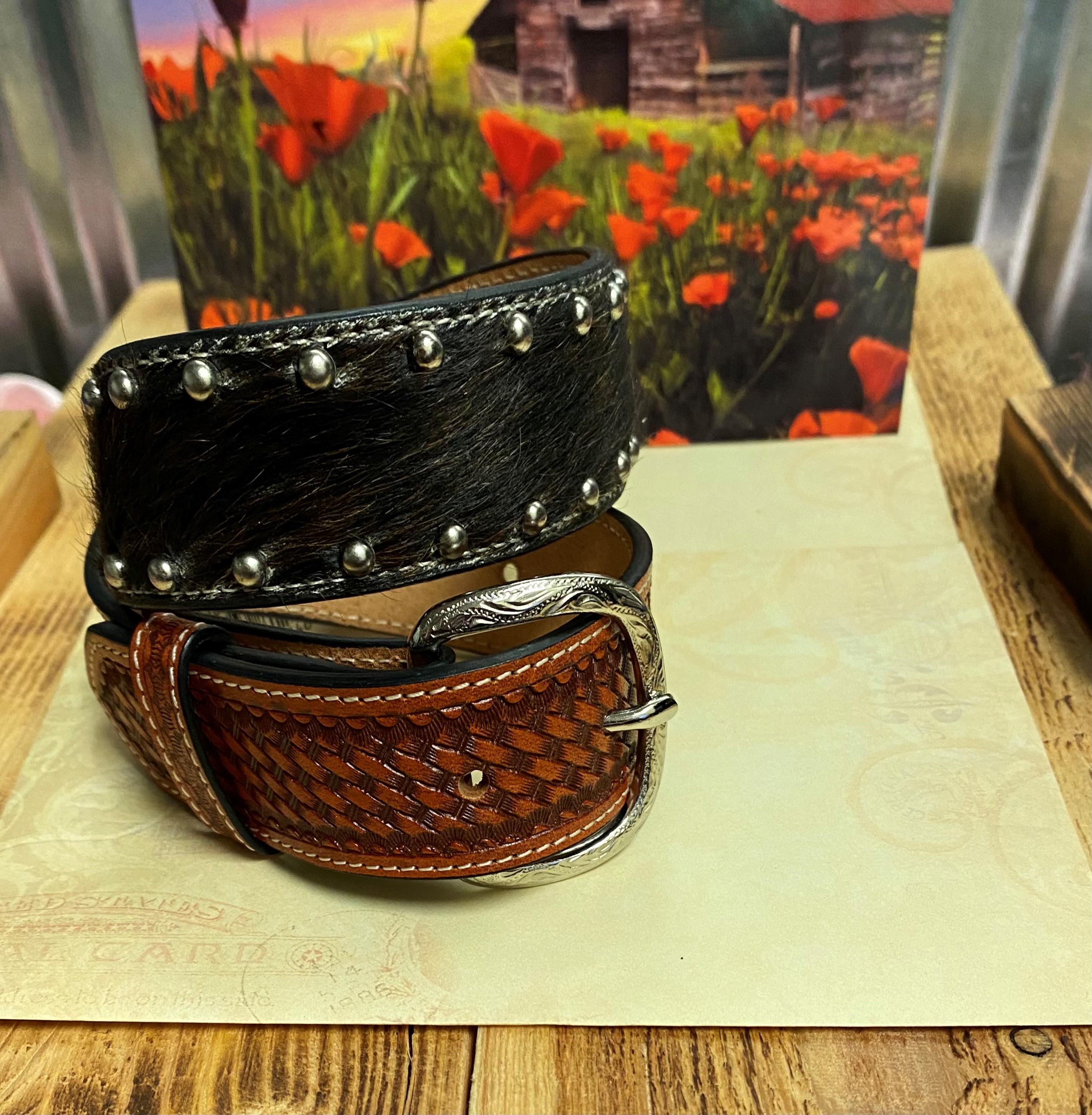 Boys  Brown Leather Belt 1 1/4  20 