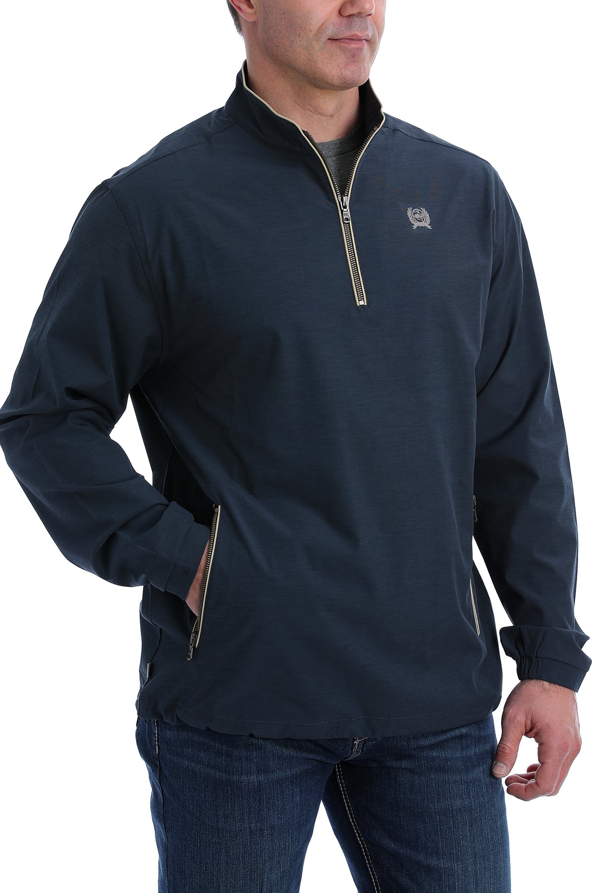 MNS SMALL NAVY CREAM PULL OVER