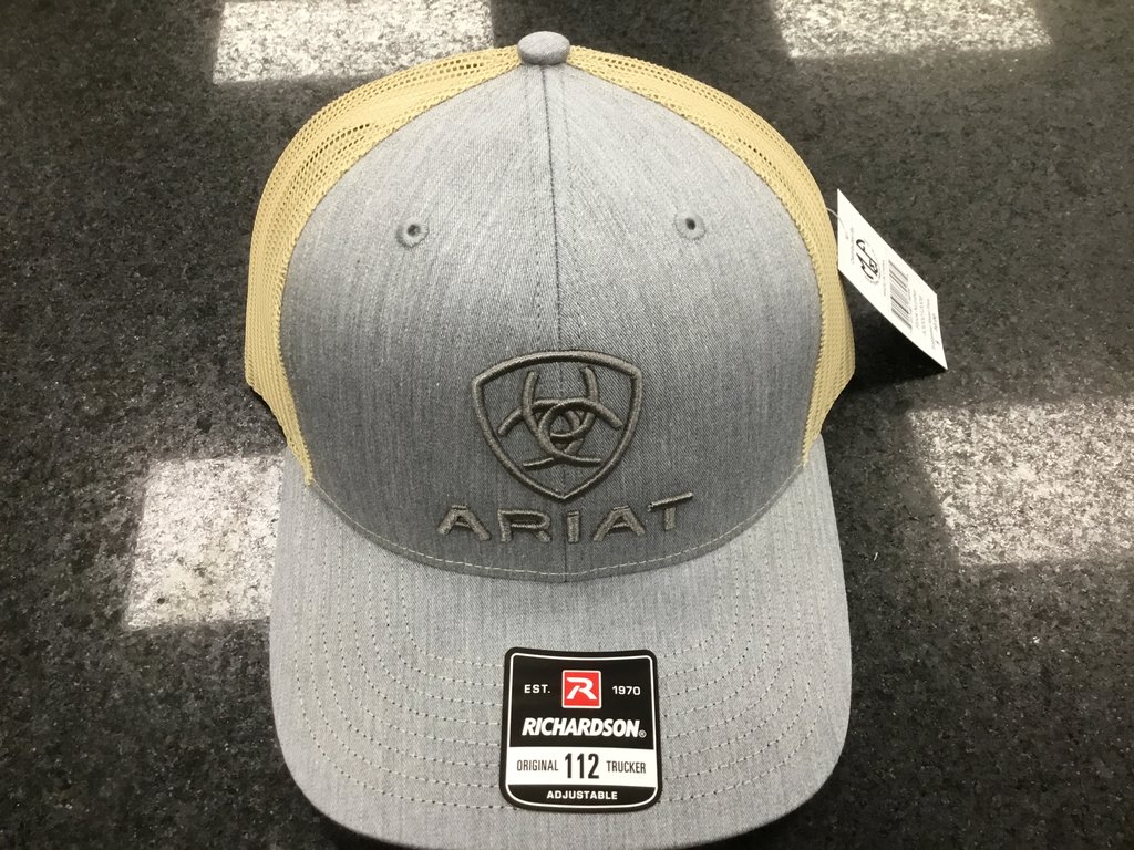 ARIAT DENIUM TAN TRUCKER CAP