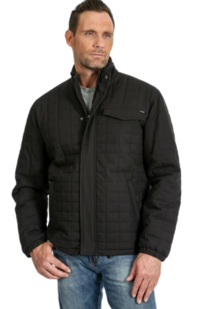 WRANGLER MED CHORE COAT BLACK