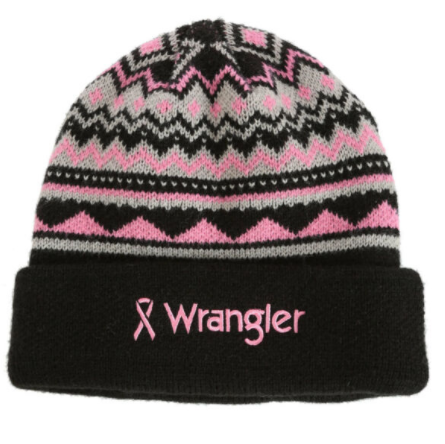 WRANGLER BEANIE BK/PINK