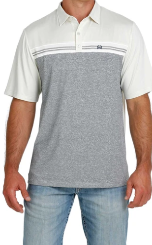 MEN'S SS ARENAFLEX SM CREAM POLO