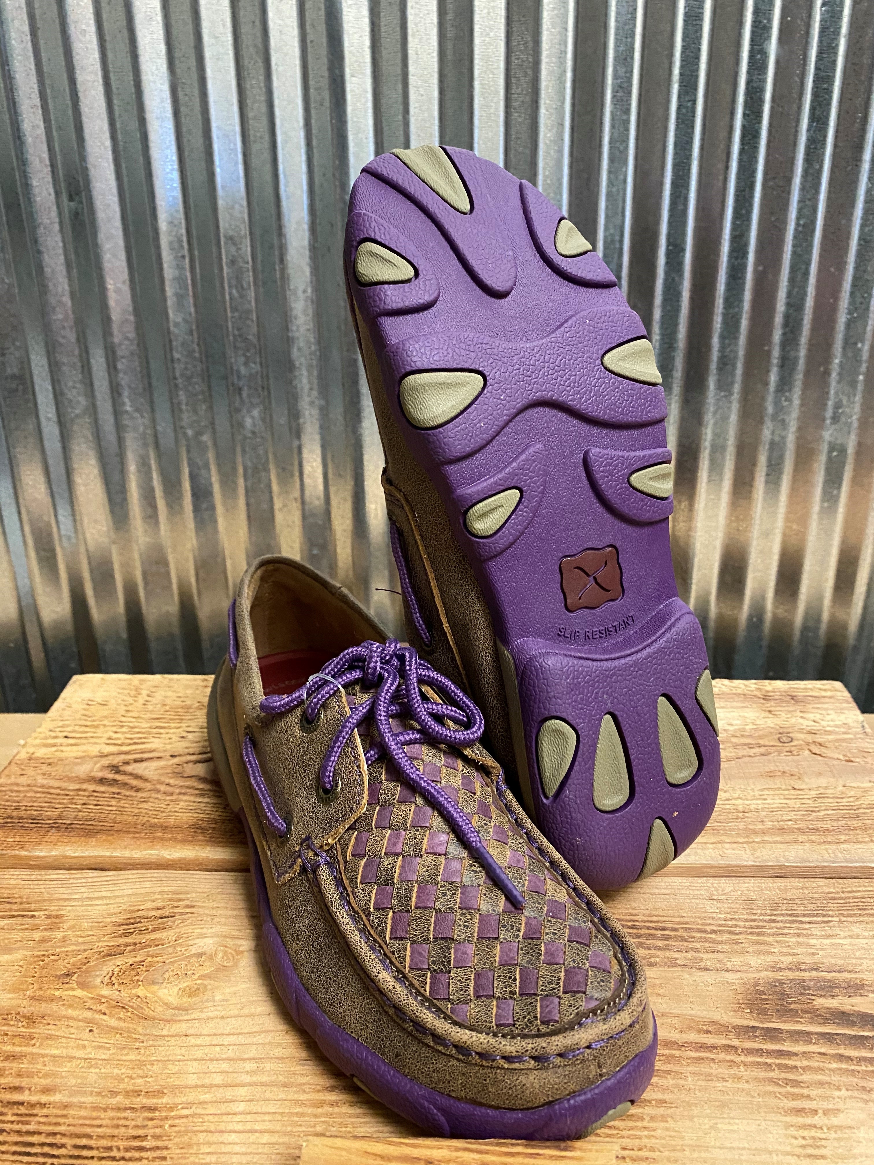 LDS 6 BOMBER PURPLE BOAT SHOE