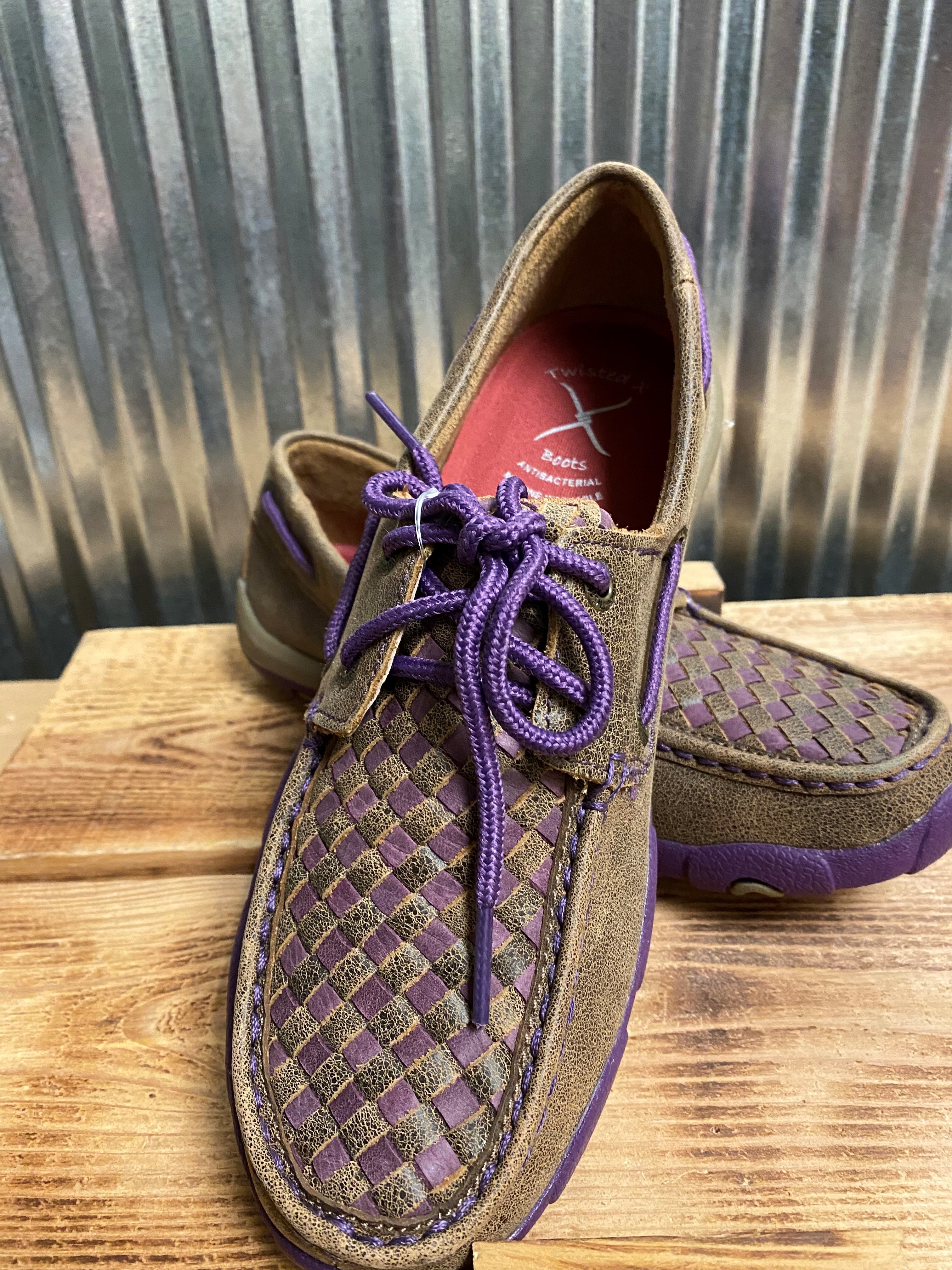 LDS 6 BOMBER PURPLE BOAT SHOE