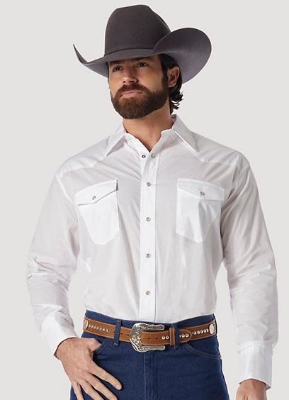 S WORK WESTERN SHIRT WHITE