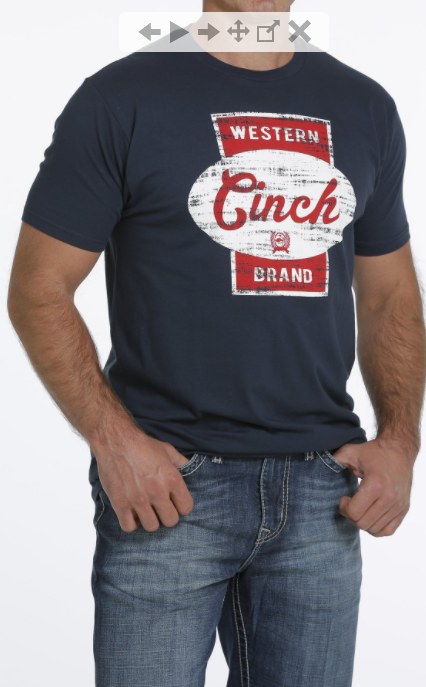 MN'S  WESTERN TEE SM CINCH