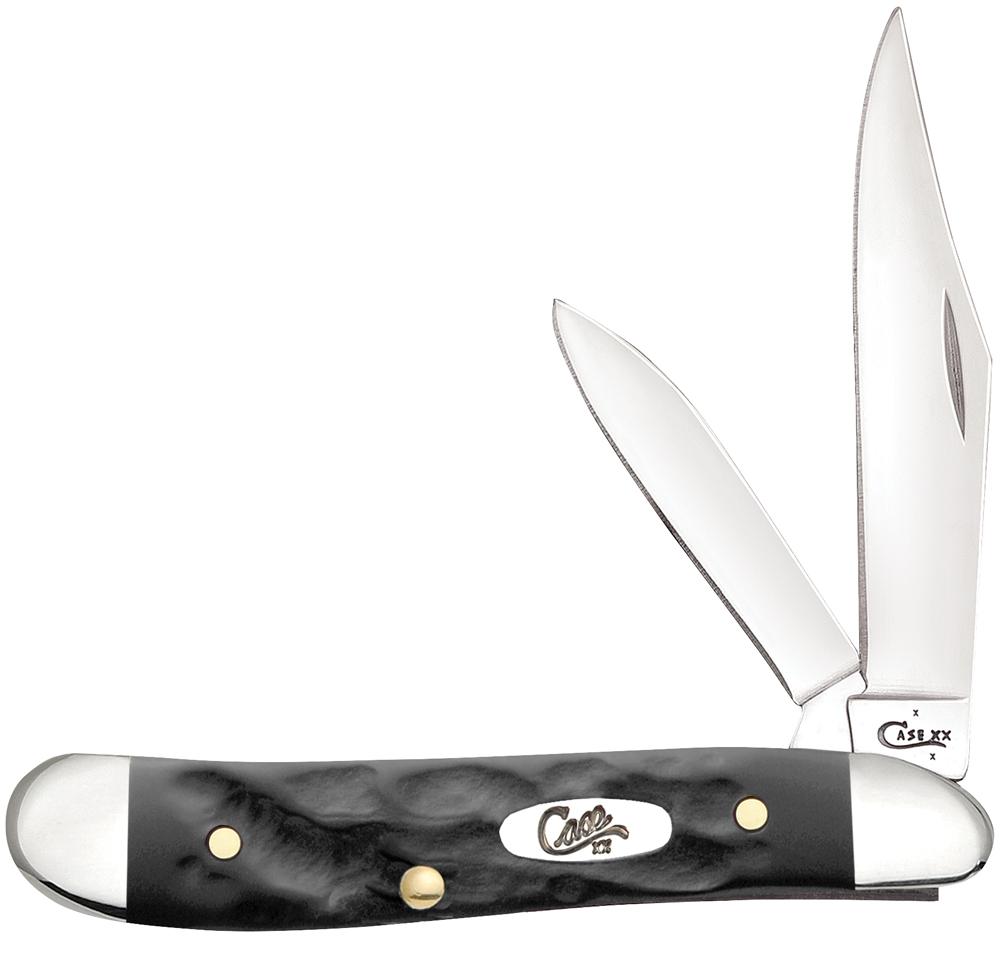 W.R Case Peanut Rough  Black Jig Knife (6220 SS)