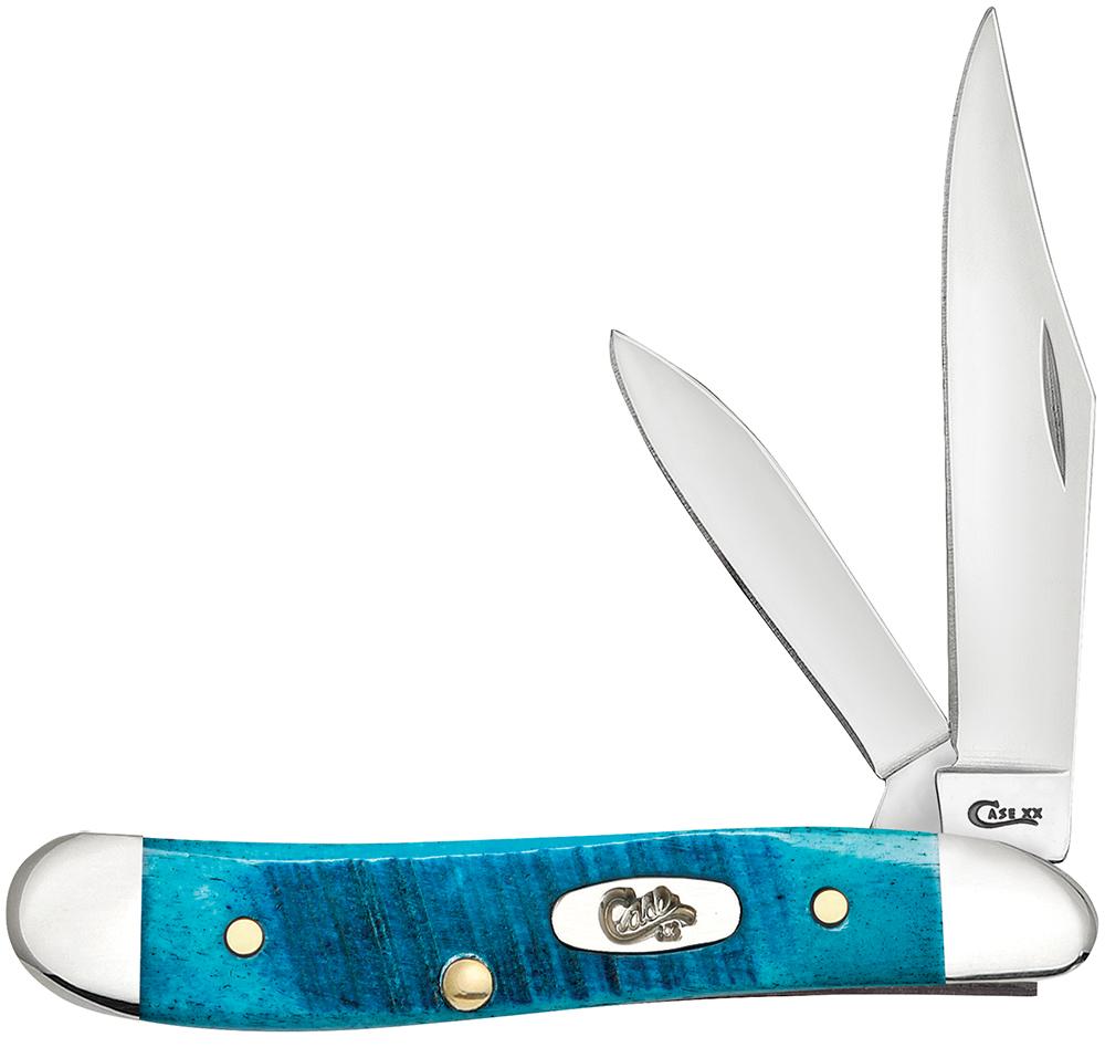 W.R Case Peanut Caribbean Blue Bone Sawcut