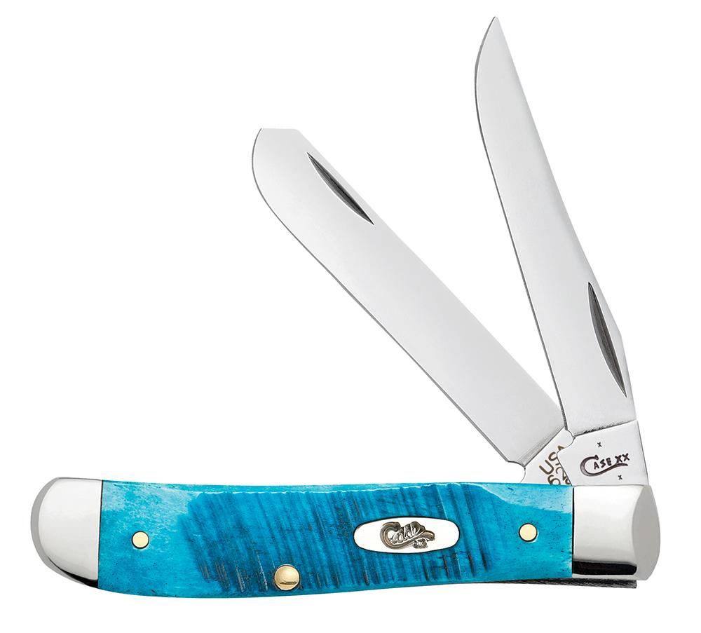 W.R Case Caribbean Blue Bone Mini Trapper